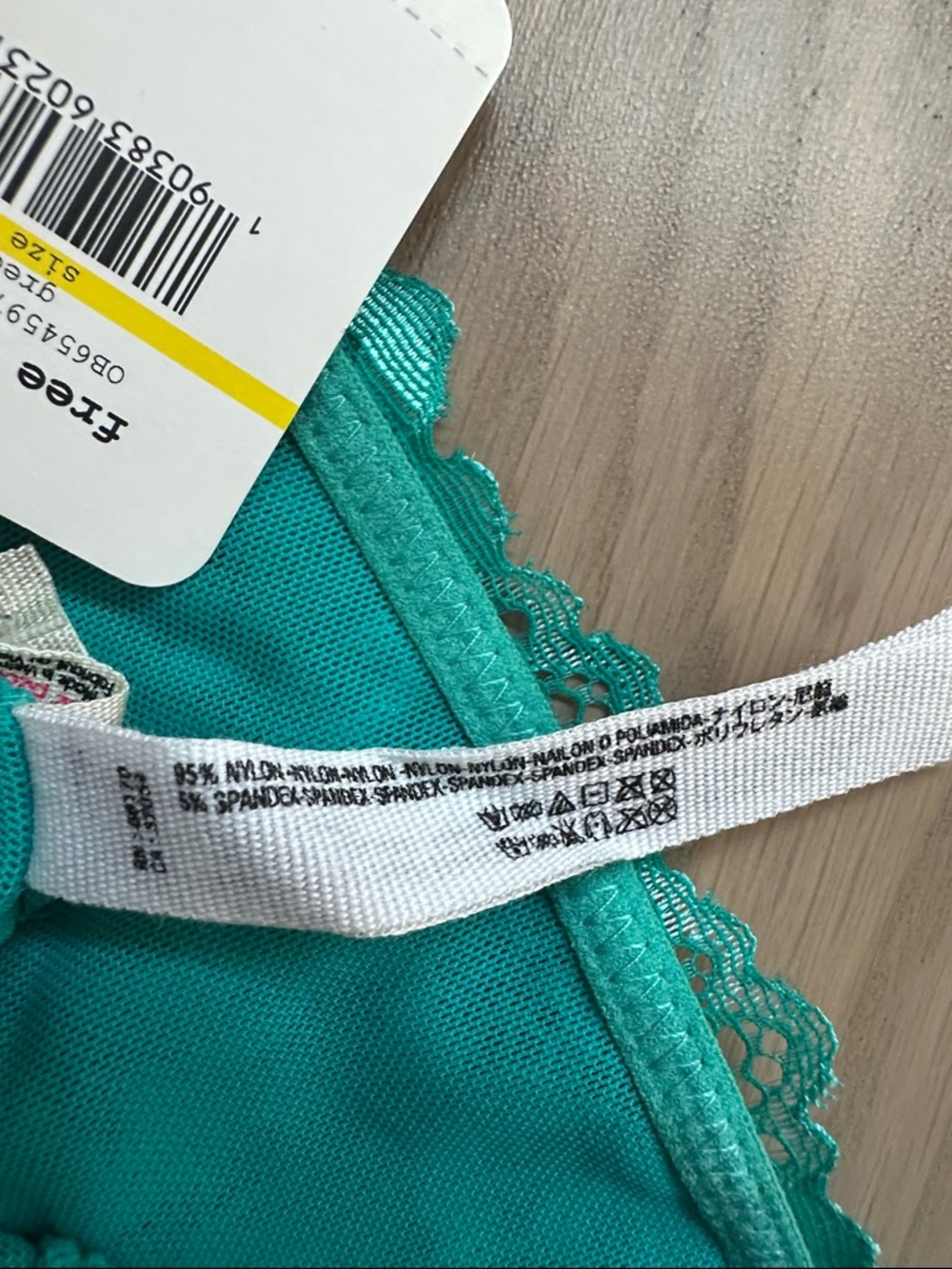 Free People Teal Lace Festival Bralette - Picture 3 of 5